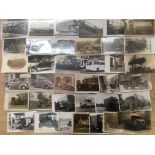 MIXED MOTOR TRANSPORT POSTCARDS, CARS, LORRIES, DELIVERY VEHICLES, A FEW MILITARY, COACHES,