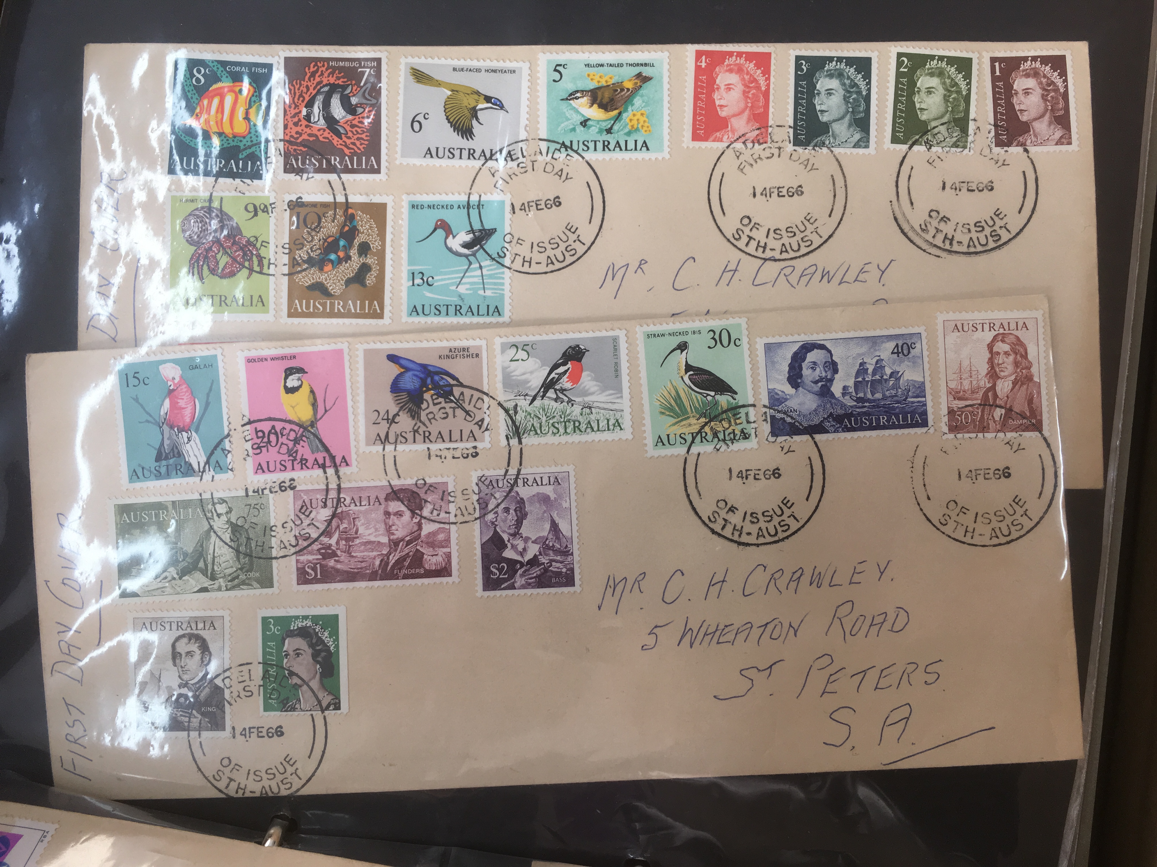 BOX OF COVERS AND FDC IN THREE ALBUMS AND LOOSE, GB, AUSTRALIA, INDIA, - Image 7 of 9