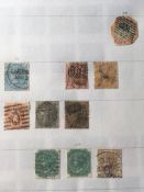 INDIA: BINDER WITH A COLLECTION FROM 1854 4a USED (CUT TO SHAPE), C.E.F.