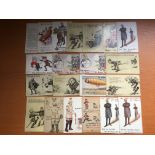 WW1 ANTI-KAISER COMIC POSTCARDS, SEVERAL BAMFORTHS,