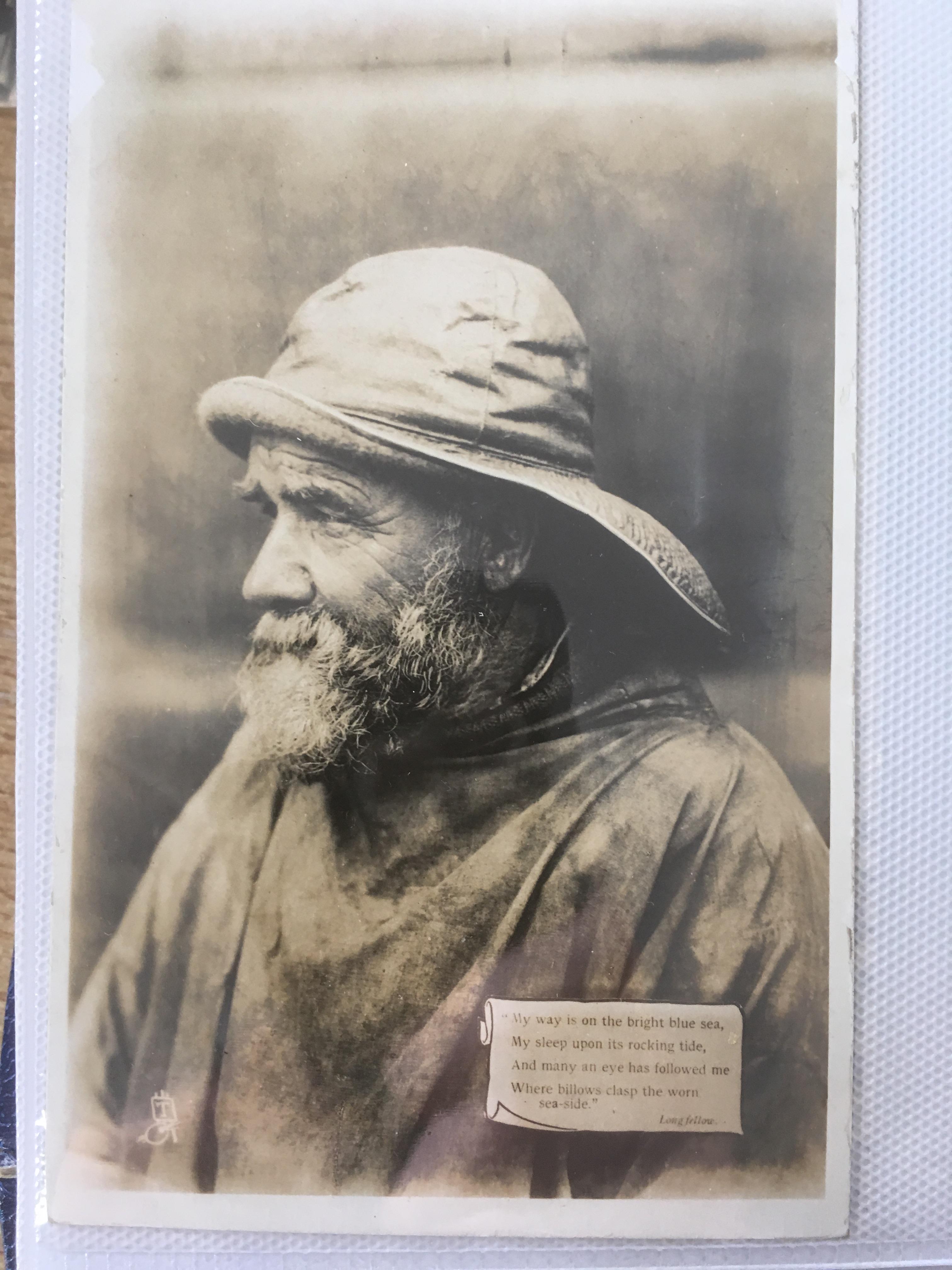 TWO ALBUMS WITH A COLLECTION OF FISHING INDUSTRY POSTCARDS, SOME LOCAL, ALSO SCOTLAND, CORNWALL, - Image 5 of 12