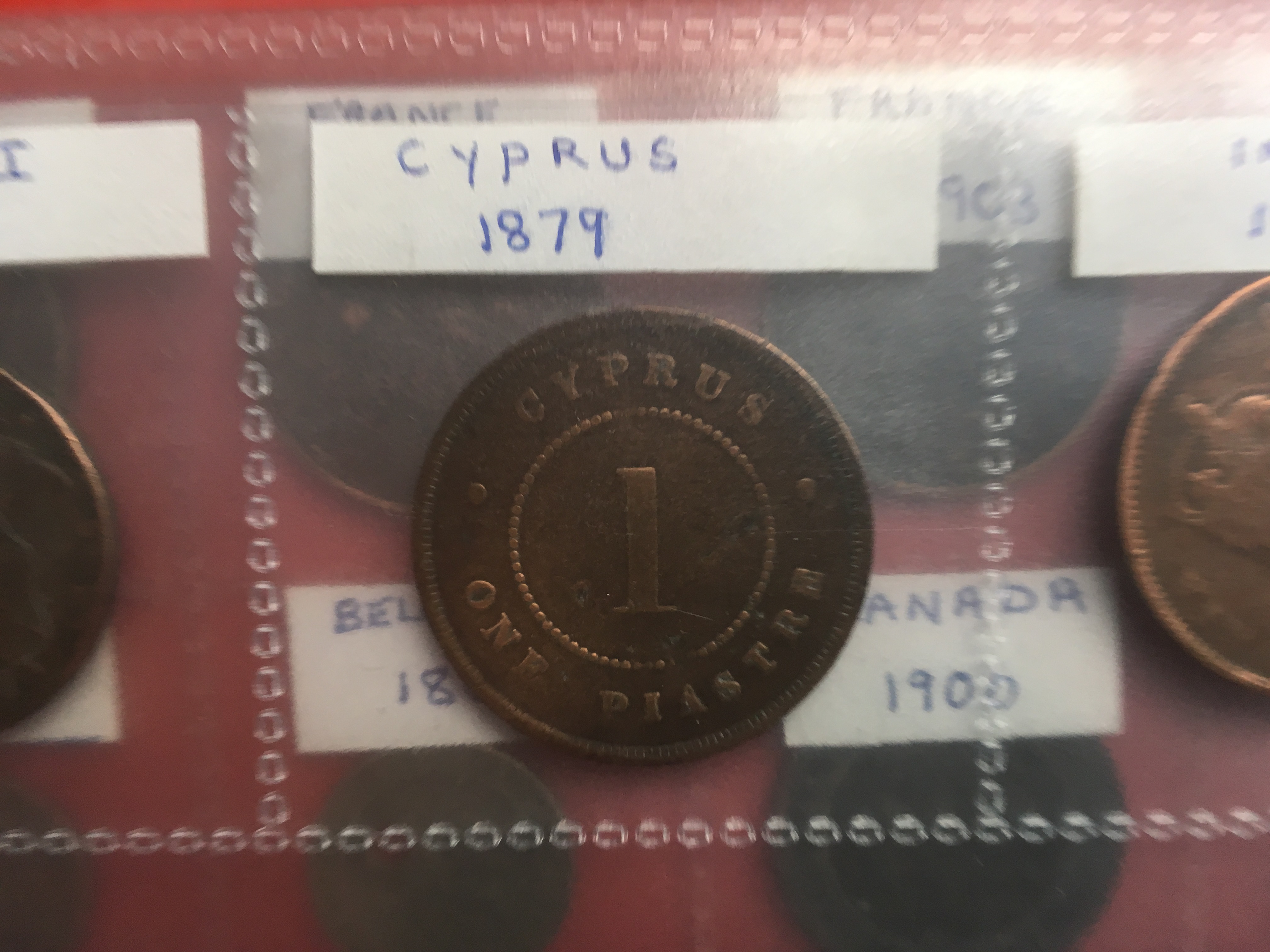 ALBUM OF MAINLY OVERSEAS COINS, CYPRUS 1879 ONE PIASTRE, SILVER WITH USA, GERMANY, ETC. (APPROX. - Image 5 of 8