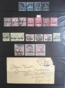 BRITISH LEVANT: 1885-1921 MINT AND USED COLLECTION IN A BINDER INCLUDING POSTMARKS,