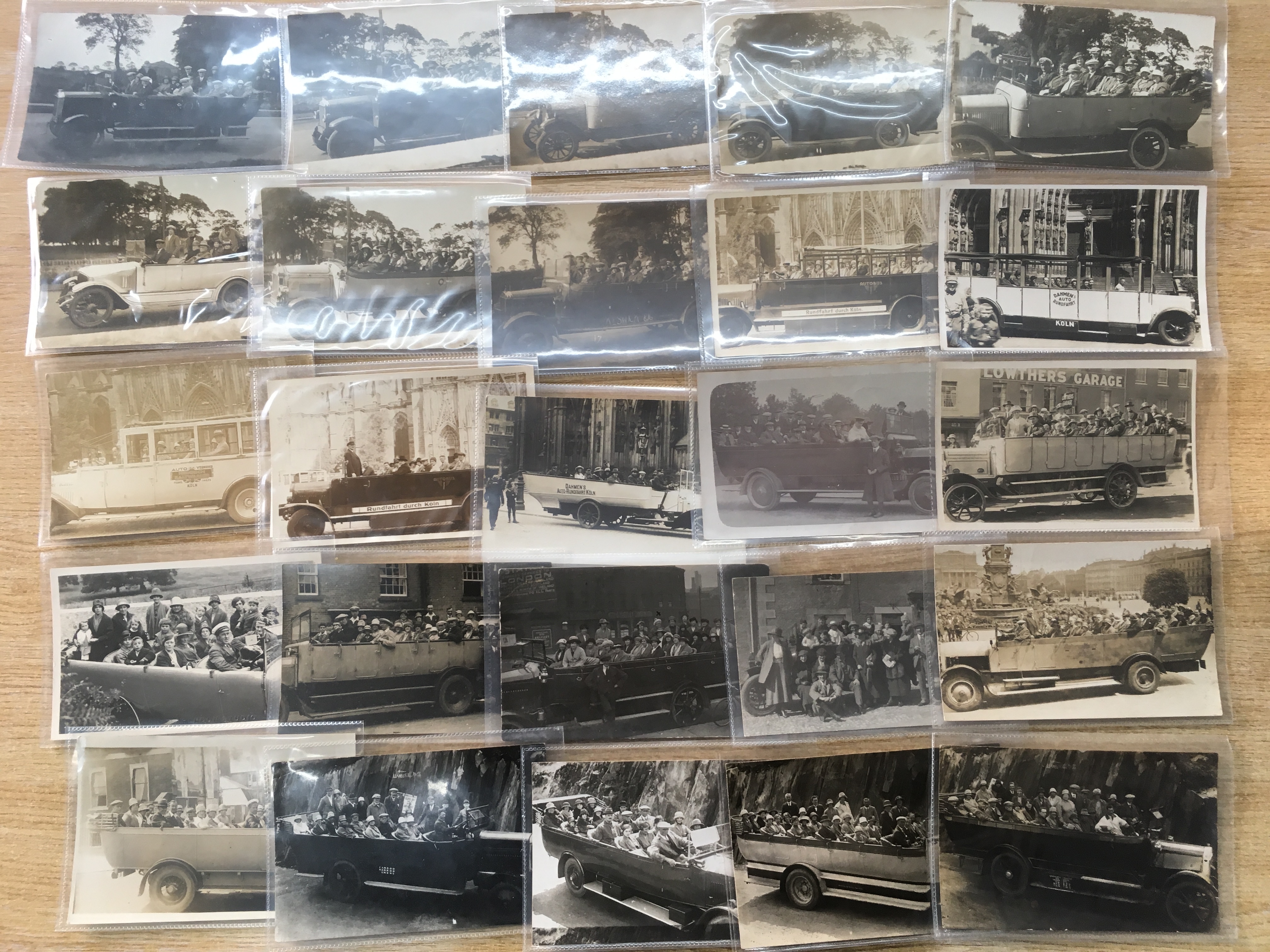 BOX WITH AN EXTENSIVE COLLECTION OF RP POSTCARDS DEPICTING CHARABANCS, SOME COMPLETE VEHICLES, - Image 2 of 2