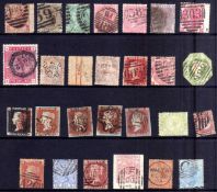 GB: 1840-80 QV USED SELECTION FROM 1d BLACK (2 MARGINS), 1841 1d IMPERF CANCELLED 2 IN MX,
