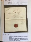 GB: ALBUM WITH SMALL COLLECTION POSTAL HISTORY, STATIONERY,