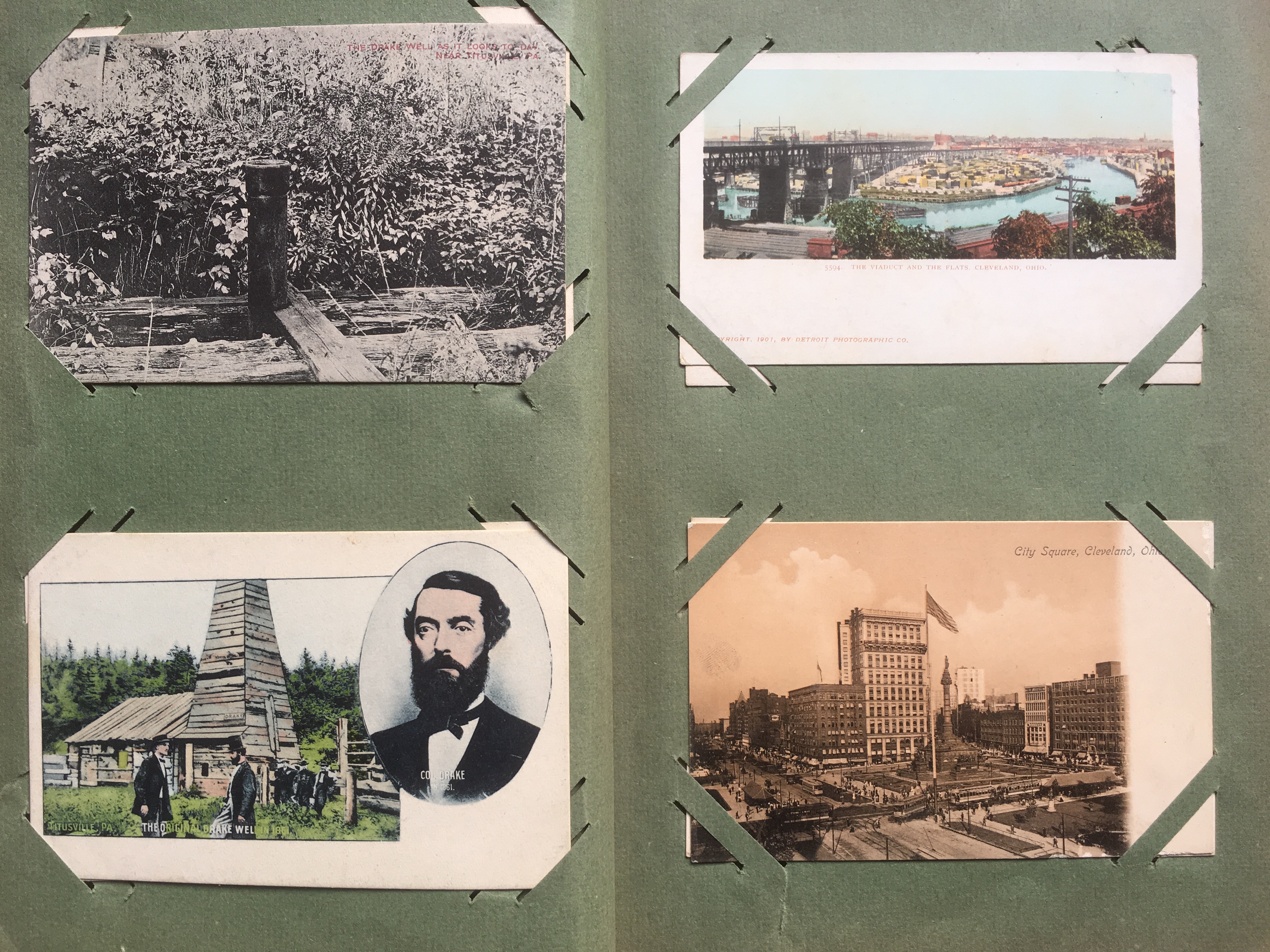 CORNER SLOT ALBUM WITH USA OR CANADA POSTCARDS, CLEVELAND, TITUSVILLE OILFIELDS, WAUPUCA RP (2), - Image 3 of 8