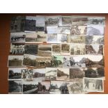 PACKET MIXED MAINLY UK VIEW POSTCARDS, RURAL, UNIDENTIFIED SHOPFRONTS, SOUTH SHIELDS RP, EPSOM,