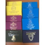 PROOF SETS AS PRODUCED BY THE ROYAL MINT, BAHRAIN 1969, CEYLON 1971 (2), SWAZILAND 1974 (2),