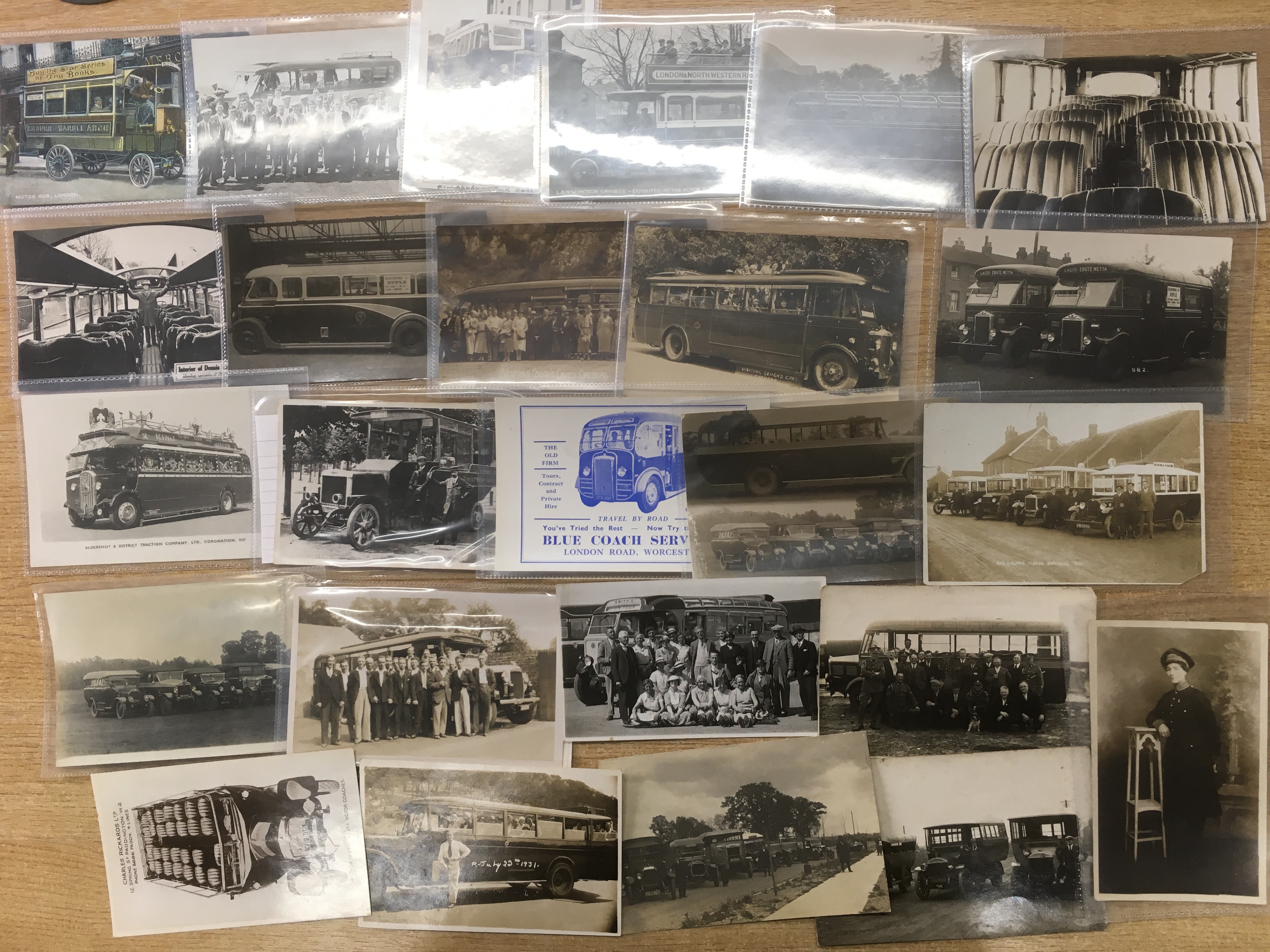 A COLLECTION OF MAINLY RP POSTCARDS SHOWING BUSES OR COACHES, INCLUDING WEST MALLING, - Image 2 of 2