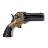 WM. W. MARSTON, USA A SCARCE .32 RIMFIRE THREE-SHOT PISTOL, MODEL '3IN. DERRINGER', serial no. 3063,