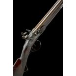 HUDDLESTON, MONEYREAGH A 16-BORE FLINTLOCK DOUBLE-BARRELLED SPORTING GUN, registration no. A-