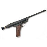 BROWN, USA AN EXTRAORDINARILY RARE CASED .22 MULTI-PUMP PNEUMATIC AIR-PISTOL, MODEL 'STANDARD',