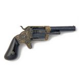 BROOKLYN ARMS CO., USA A .32 RIMFIRE POCKET-REVOLVER WITH SLIDING CHAMBERS, MODEL 'SLOCUM', serial