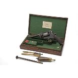 ADAMS FOR DICKSON & SON, EDINBURGH A GOOD CASED 38-BORE PERCUSSION DOUBLE-ACTION REVOLVER, MODEL '