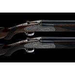 HOLLAND & HOLLAND A PAIR OF 12-BORE POWELL-ENGRAVED 'THE SPORTING MODEL' SINGLE-TRIGGER SIDEPLATED