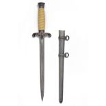 TIGER, SOLINGEN A WORLD WAR TWO GERMAN ARMY 1935 PATTERN DRESS-DAGGER, with straight stiletto 9 3/