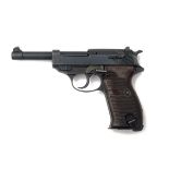 WALTHER, GERMANY A 9mm (PARA) SEMI-AUTOMATIC PISTOL, MODEL 'P38', serial no. 5023, dated for 1945,