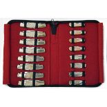 THREE COLLECTOR'S CORDURA CASES CONTAINING 48 POCKET FOLDING AND LOCK KNIVES, assorted repeated