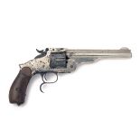 SMITH & WESSON, USA A .44 (RUSSIAN) REVOLVER, MODEL 'THIRD MODEL No.3 RUSSIAN', serial no. 6440,