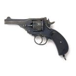 WEBLEY, BIRMINGHAM A .455 REVOLVER, MODEL 'MKII*', serial no. 57548, late 19th century, with blued