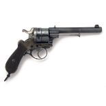 AN 11mm (PERRIN THICK-RIM) SIX-SHOT ENGLISH RETAILED REVOLVER, no visible serial number, Belgian