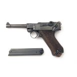 DWM, GERMANY A 9mm (PARA) SEMI-AUTOMATIC PISTOL, MODEL 'P08 LUGER', serial no. 1626, dated for 1914,