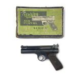 WEBLEY & SCOTT, BIRMINGHAM A BOXED .22 BARREL-COCKING AIR-PISTOL, MODEL 'SENIOR', batch no. 495,