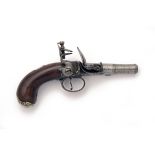 ANGLIN, CO. WEXFORD A SCARCE 40-BORE FLINTLOCK POCKET-PISTOL, MODEL 'QUEEN ANNE', no visible