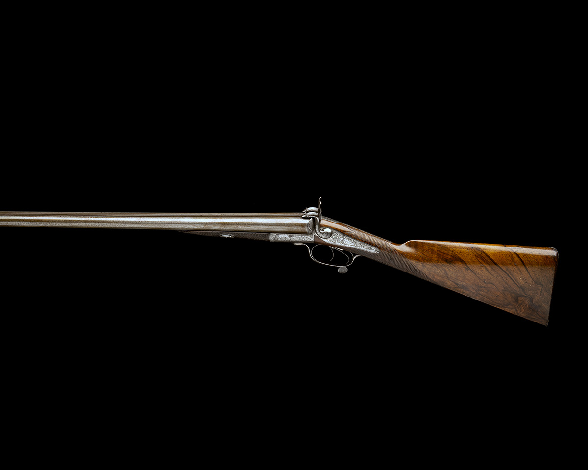 J. BLANCH & SON A 12-BORE ROTARY-UNDERLEVER PINFIRE HAMMERGUN, serial no. 4326, 30in. damascus - Image 2 of 7