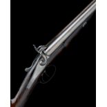 WESTLEY RICHARDS A 12-BORE 1858 PATENT TOPLEVER PINFIRE BAR-IN-WOOD HAMMERGUN, serial no. 9581, 29