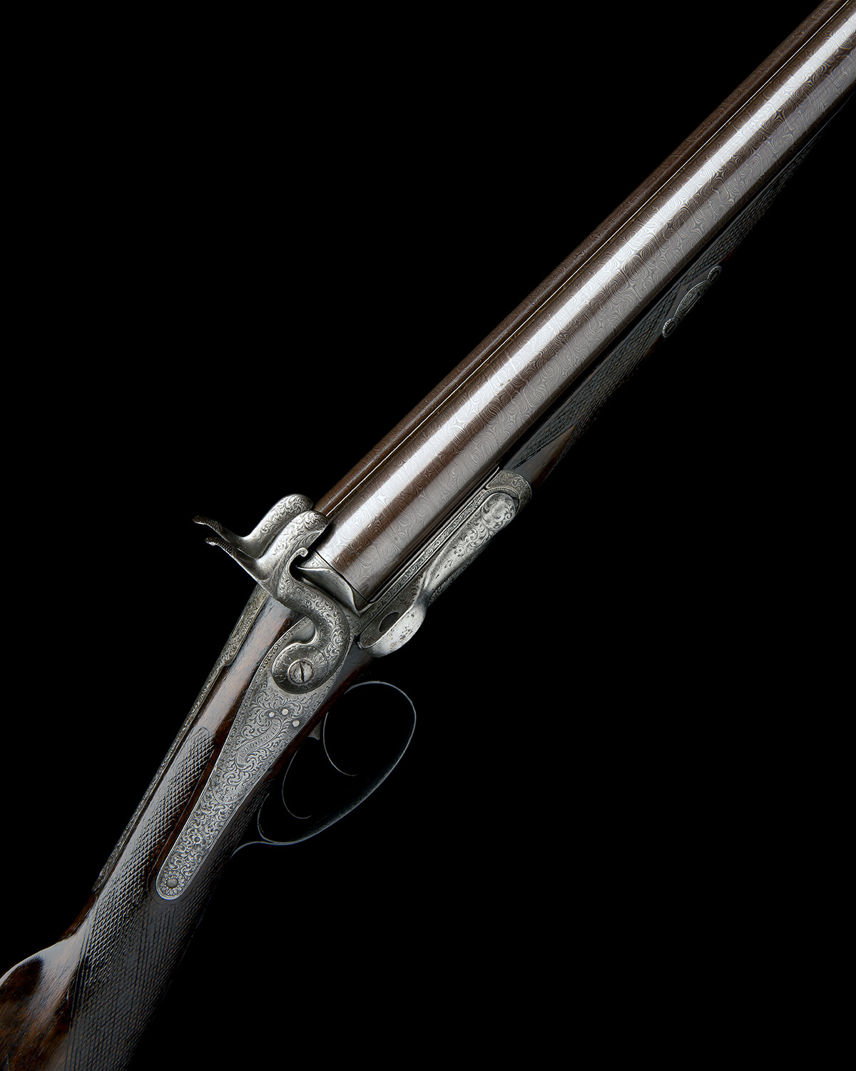 J.D. DOUGALL A 12-BORE 1860 PATENT 'LOCKFAST' SLIDE-AND-TILT SIDELEVER PINFIRE HAMMERGUN, serial no.