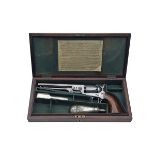 COLT, LONDON A CASED .36 SINGLE-ACTION REVOLVER, MODEL 'COLT'S 1851 LONDON NAVY', serial no.