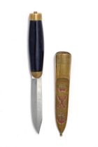 GUSTAV JOHAN BERG, SWEDEN A SWEDISH ARMY or NAVY OFFICER'S KNIFE, MODEL 'No. 13', circa 1890, with 3