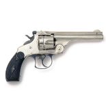 SMITH & WESSON, USA A GOOD .44 (RUSSIAN) SIX-SHOT REVOLVER, MODEL '44 DOUBLE-ACTION FRONTIER',