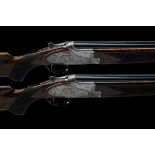 BROWNING A PAIR OF BAERTEN-ENGRAVED 12-BORE 'B25 C2S' SINGLE-TRIGGER SIDEPLATED OVER AND UNDER