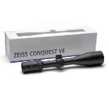 ZEISS AN UNUSED CONQUEST V4 3-12X56 TELESCOPIC SIGHT, serial no. 4686678, with reticle 60, lens