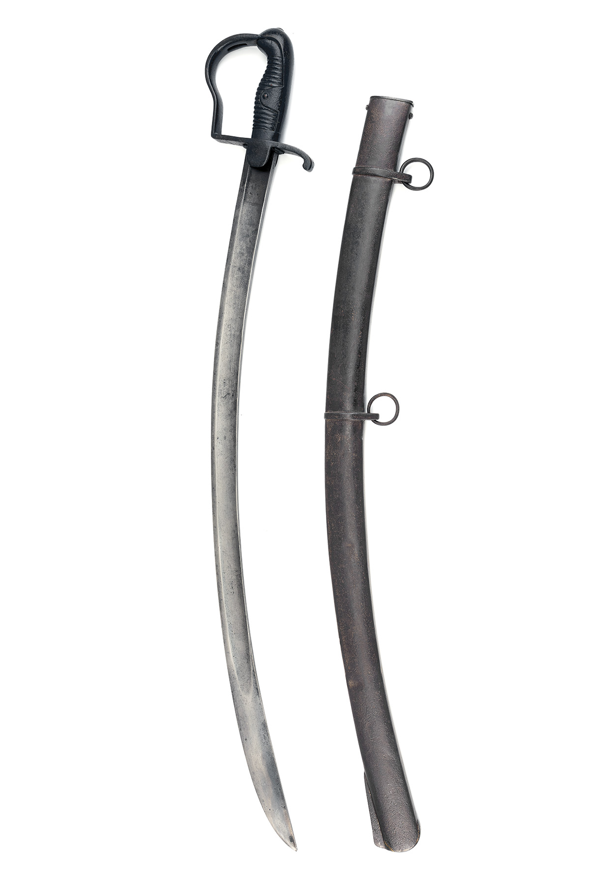 A GERMAN MODEL '1811 'BLUCHER'' TROOPER'S CAVALRY-SABRE, serial no. 9010, of British '1796' style - Image 2 of 3