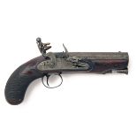 HANSON, DONCASTER A CASED .650 FLINTLOCK 'MAN-STOPPER' OVERCOAT PISTOL, no visible serial number,