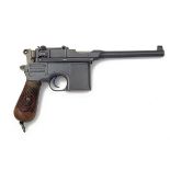 MAUSER, GERMANY A 9mm (PARA) SEMI-AUTOMATIC PISTOL, MODEL 'C96 WARTIME 'RED 9'' serial no. 13921,