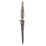 WILKINSON SWORD CO. LTD., LONDON A RARE MKI FAIRBAIRN-SYKES DAGGER WITH NARROW BLADE, with double-