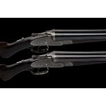 TRULOCK BROS. A COMPOSED PAIR OF 12-BORE SIDELOCK EJECTORS, serial no. 16629 / 16654, circa 1890,