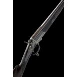 BOSS & CO. A SCARCE 12-BORE SINGLE-BARRELLED ROTARY-UNDERLEVER HAMMERGUN, no visible serial