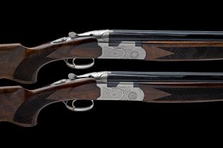 P. BERETTA A PAIR OF 12-BORE (3IN.) 'SILVER PIGEON' SINGLE-TRIGGER OVER AND UNDER EJECTORS, serial