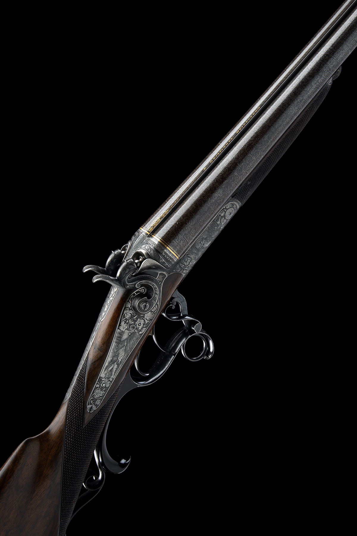 F. GEISSINGER (HEIDELBERG) A FINE AND UNUSUAL 12-BORE UNDERLEVER HAMMERGUN, serial no. 11171, for