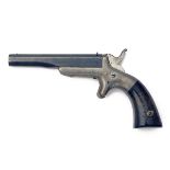 ALLEN & WHEELOCK, USA A RARE .32 RIMFIRE SINGLE-SHOT POCKET-PISTOL, MODEL 'CENTER HAMMER SINGLE', no