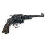 SMITH & WESSON, USA A .455 SIX-SHOT REVOLVER, MODEL 'TRIPLE-LOCK HAND-EJECTOR', serial no. 2458,