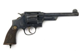 SMITH & WESSON, USA A .455 SIX-SHOT REVOLVER, MODEL 'TRIPLE-LOCK HAND-EJECTOR', serial no. 2458,