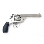 SMITH & WESSON, USA A .44 (RUSSIAN) SIX-SHOT REVOLVER, MODEL 'DOUBLE ACTION FIRST MODEL', serial no.