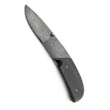 HOLLAND & HOLLAND A DAMASCUS STEEL FOLDING KNIFE, with 2 1/2in. spearpoint lock blade, fitted with